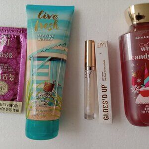 Bed and Bath Body Works Bundle Gloss Up  4 Pce New